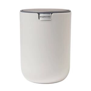 Brightroom Small Plastic Desktop Wastebasket – White – 0.4 Gallon - Swinging Lid